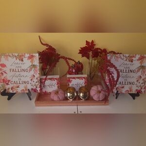 Fall Decoration Pretty In Pink 14 Piece Bundle